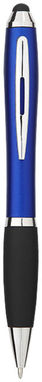 Шариковая ручка-стилус Nash, цвет ярко-синий, сплошной черный - 10690302- Фото №1