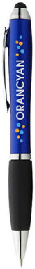 Шариковая ручка-стилус Nash, цвет ярко-синий, сплошной черный - 10690302- Фото №2