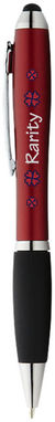 Кулькова ручка-стилус Nash, колір червоний, суцільний чорний - 10690303- Фото №2
