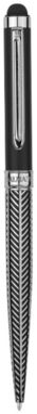 Шариковая ручка стилус Empire, цвет серебряный, сплошной черный - 10693000- Фото №3