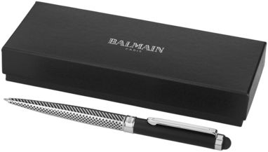 Шариковая ручка стилус Empire, цвет серебряный, сплошной черный - 10695000- Фото №1