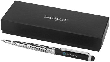 Шариковая ручка стилус Empire, цвет серебряный, сплошной черный - 10695000- Фото №2