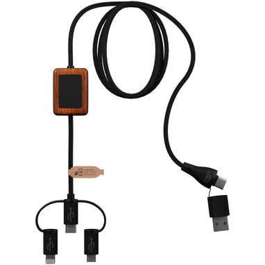 Кабель SCX.design C46 CarPlay 5-в-1, цвет черный - 2PX13890- Фото №3