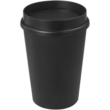 Americano® Switch кружка объемом 300 мл с крышкой, вращающейся на 360°, цвет сплошной черный - 21027690- Фото №1