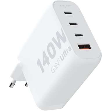 Xtorm XEC140 GaN² Ultra зарядний мережевий пристрій потужністю 140 Вт, колір білий - 12439101- Фото №1