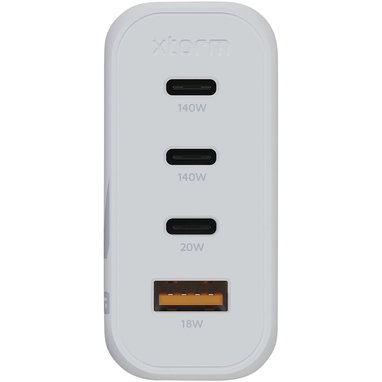 Xtorm XEC140 GaN² Ultra зарядний мережевий пристрій потужністю 140 Вт, колір білий - 12439101- Фото №4
