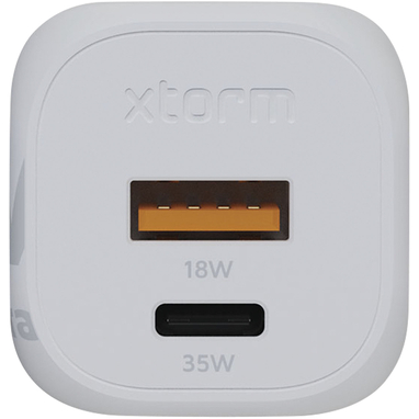 Xtorm XEC035 GaN² Ultra сетевое зарядное устройство мощностью 35 Вт, цвет белый - 12439401- Фото №4