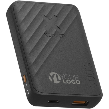 Xtorm Go2 портативное зарядное устройство с быстрой зарядкой, 12 Вт, 5000 мАч, цвет сплошной черный - 12440990- Фото №2