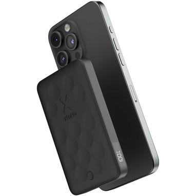 Xtorm FS5W051 магнитное беспроводное портативное зарядное устройство емкостью 5 000 мАч, цвет сплошной черный - 12441090- Фото №5