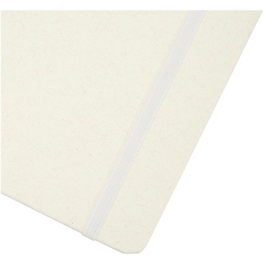 Bass блокнот формату А5 з перероблених матеріалів, з лінованими сторінками, колір білий - 10736501- Фото №6