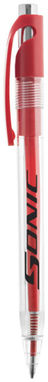 Шариковая ручка Tavas, цвет прозрачный, красный - 10698802- Фото №2