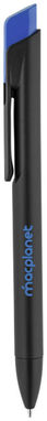 Шариковая ручка Dalaman, цвет сплошной черный, ярко-синий - 10699101- Фото №2