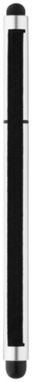 Шариковая ручка Stretch, цвет серебряный, сплошной черный - 10699400- Фото №3