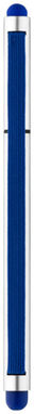 Кулькова ручка Stretch, колір срібний, яскраво-синій - 10699401- Фото №3