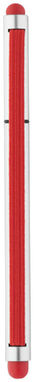 Кулькова ручка Stretch, колір срібний, червоний - 10699402- Фото №3