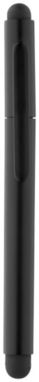Кулькова ручка-стилус Gorey, колір чорний глянсовий, суцільний чорний - 10699500- Фото №3