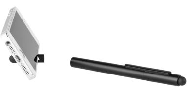 Кулькова ручка-стилус Gorey, колір чорний глянсовий, суцільний чорний - 10699500- Фото №6