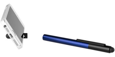 Шариковая ручка-стилус Gorey, цвет ярко-синий, сплошной черный - 10699501- Фото №6