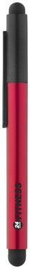 Шариковая ручка-стилус Gorey, цвет красный, сплошной черный - 10699502- Фото №2