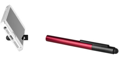 Кулькова ручка-стилус Gorey, колір червоний, суцільний чорний - 10699502- Фото №6