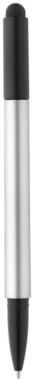 Кулькова ручка-стилус Gorey, колір срібний, суцільний чорний - 10699503- Фото №4