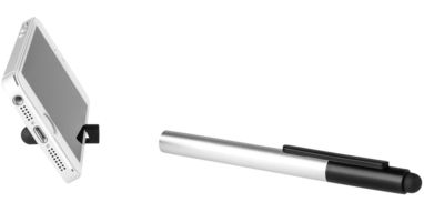 Кулькова ручка-стилус Gorey, колір срібний, суцільний чорний - 10699503- Фото №6