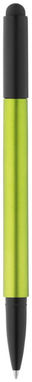 Кулькова ручка-стилус Gorey, колір лайм, суцільний чорний - 10699504- Фото №4