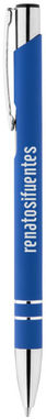 Кулькова ручка Cork, колір яскраво-синій - 10699901- Фото №2