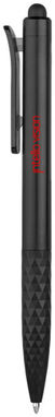 Кулькова ручка-стилус Tri Click Clip, колір суцільний чорний - 10700400- Фото №2
