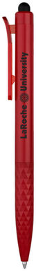 Шариковая ручка-стилус Tri Click Clip, цвет красный - 10700402- Фото №2