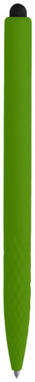 Шариковая ручка-стилус Tri Click Clip, цвет зеленый - 10700405- Фото №4