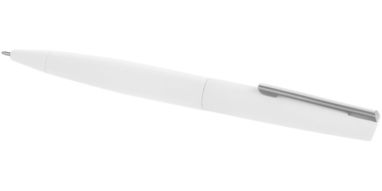 Кулькова ручка Milos приємна на дотик, колір білий - 10700601- Фото №1