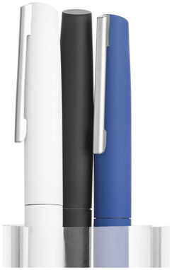 Шариковая ручка Milos приятная на ощупь, цвет синий темный - 10700602- Фото №5