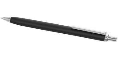 Кулькова ручка Evia з плоским корпусом, колір суцільний чорний - 10700700- Фото №1