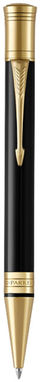 Ручка кулькова Duofold Premium, колір суцільний чорний, золотистий - 10700900- Фото №3