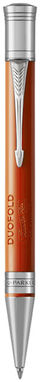 Ручка шариковая Duofold Premium , цвет красный, серебристый - 10700903- Фото №2