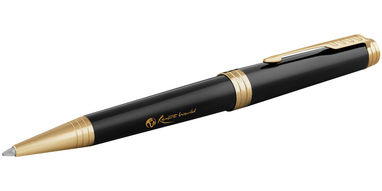 Ручка шариковая Premier , цвет сплошной черный, золотистый - 10701100- Фото №2