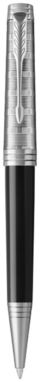 Ручка шариковая Premier , цвет сплошной черный, серебристый - 10701105- Фото №3