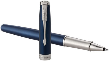 Ручка-ролер Sonnet , колір синій, сріблястий - 10701304- Фото №1
