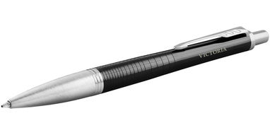 Ручка кулькова Urban Premium, колір суцільний чорний, сріблястий - 10701701- Фото №2