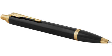 Ручка шарикова Parker IM , цвет сплошной черный, золотистый - 10702101- Фото №1