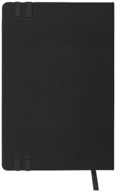 Кольоровий блокнот Denim, колір суцільний чорний - 10702700- Фото №4