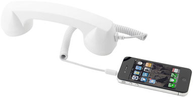 Трубка для мобільного телефону в стилі ретро, колір білий - 10815501- Фото №3