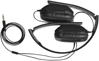 Складані навушники Tablis, колір суцільний чорний - 10817901- Фото №3