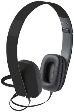 Складані навушники Tablis, колір суцільний чорний - 10817901- Фото №5