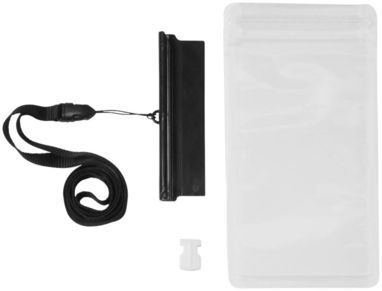 Водонепроницаемый чехол Splash для смартфонов с сенсорным экраном, цвет сплошной черный, прозрачный - 10819900- Фото №3