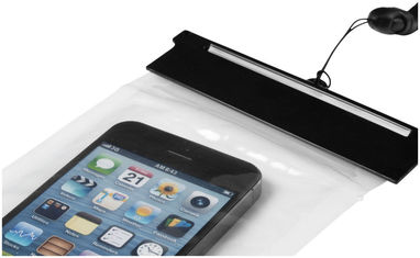 Водонепроницаемый чехол Splash для смартфонов с сенсорным экраном, цвет сплошной черный, прозрачный - 10819900- Фото №5