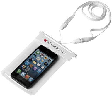 Водонепроникний чохол Splash для смартфонів з сенсорним екраном, колір білий, прозорий - 10819903- Фото №2