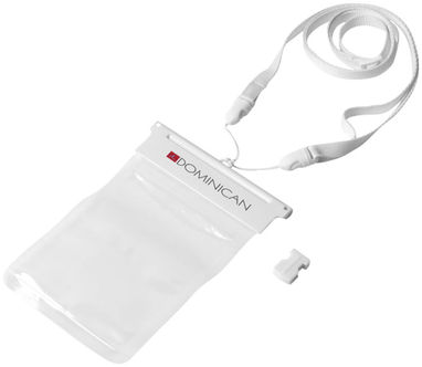 Водонепроникний чохол Splash для смартфонів з сенсорним екраном, колір білий, прозорий - 10819903- Фото №3
