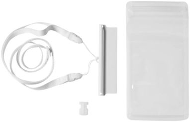 Водонепроникний чохол Splash для смартфонів з сенсорним екраном, колір білий, прозорий - 10819903- Фото №4